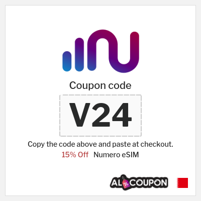 Coupon for Numero eSIM (V24) 15% Off