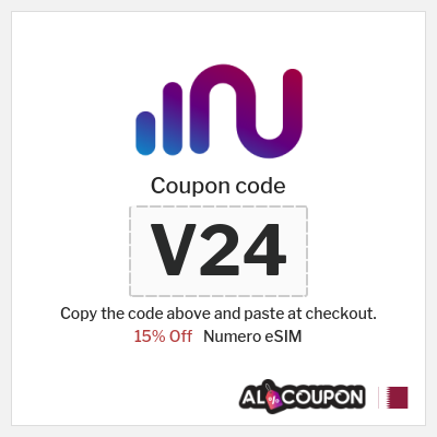 Coupon for Numero eSIM (V24) 15% Off