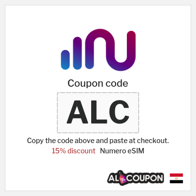 Coupon for Numero eSIM (ALC) 15% discount