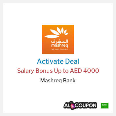 Coupon discount code for Mashreq Bank Exclusive Rewards & Deals Today