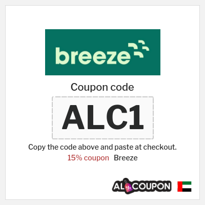 Coupon for Breeze (ALC1) 15% coupon