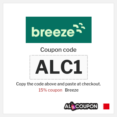 Coupon for Breeze (ALC1) 15% coupon