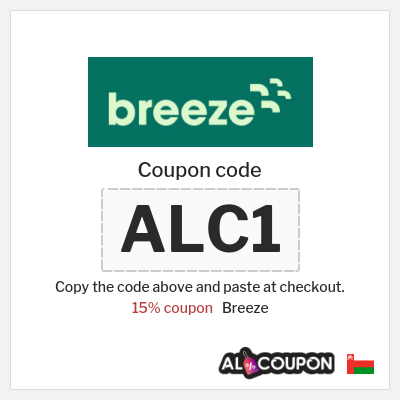 Coupon for Breeze (ALC1) 15% coupon