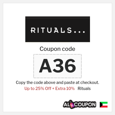 Coupon for Rituals (A36) Up to 25% Off + Extra 10%