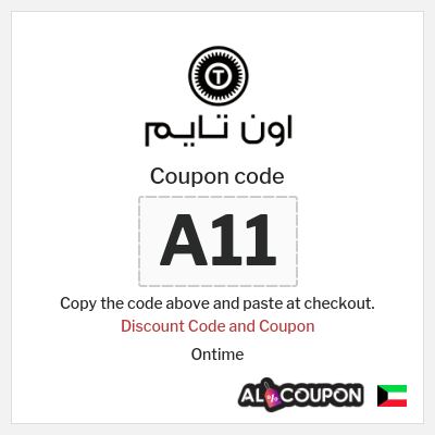 Coupon for Ontime (A11) Discount Code and Coupon 