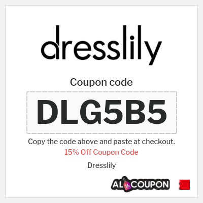 Coupon discount code for Dresslily 15% OFF