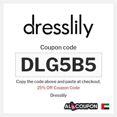 Coupon discount code for Dresslily 15% OFF