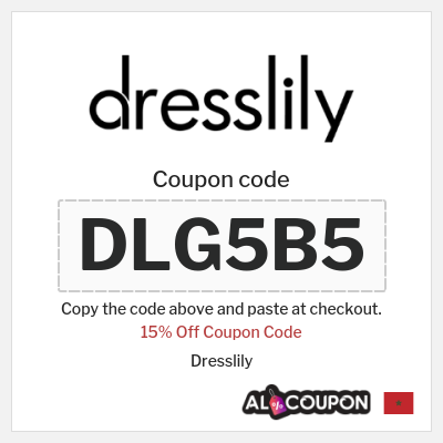 Coupon discount code for Dresslily 15% OFF