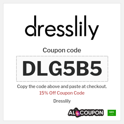 Coupon for Dresslily (DLG5B5) 15% Off Coupon Code 