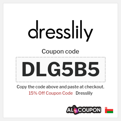 Coupon for Dresslily (DLG5B5) 15% Off Coupon Code 