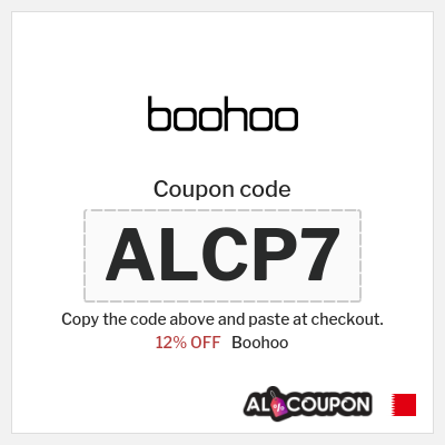 Boohoo Coupon (ALCP7) Boohoo Discount code Bahrain