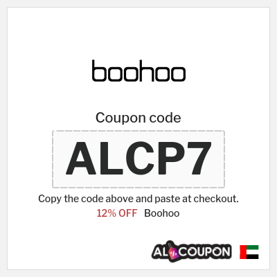 Boohoo Coupon (ALCP7) Boohoo Discount code UAE