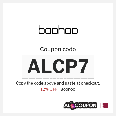 Boohoo Coupon (ALCP7) Boohoo Discount code Qatar