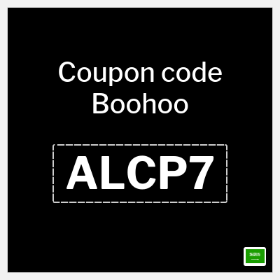 Boohoo Coupon (ALCP7) Boohoo Discount code KSA
