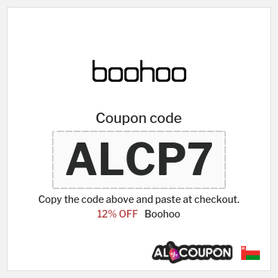 Boohoo Coupon (ALCP7) Boohoo Discount code Oman