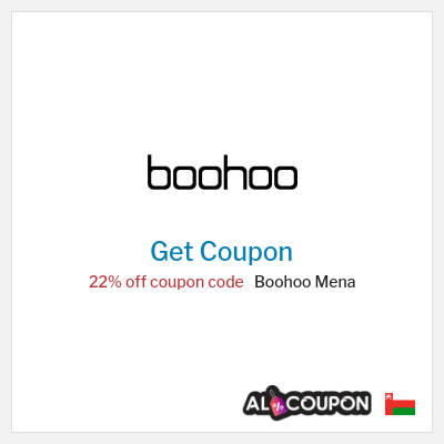 Coupon for Boohoo Mena 22% off coupon code