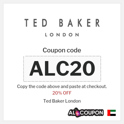 Coupon for Ted Baker London (ALC20) 20% OFF