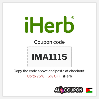 Coupon for iHerb (IMA1115) Up to 75% + 5% OFF