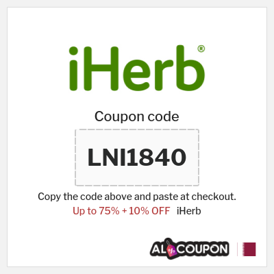 Coupon for iHerb (LNI1840) Up to 75% + 10% OFF
