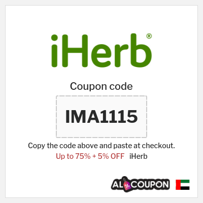 Coupon for iHerb (IMA1115) Up to 75% + 5% OFF