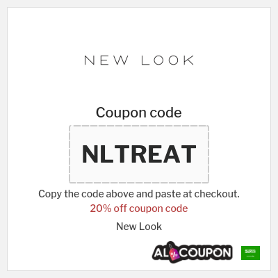 Coupon for New Look (NLTREAT) 20% off coupon code