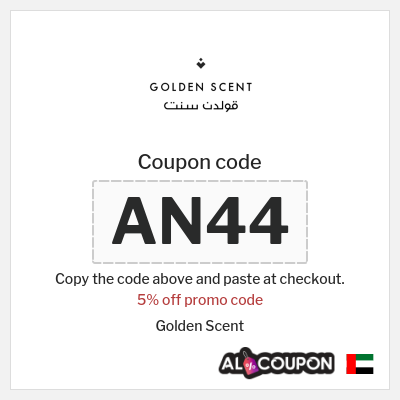 Coupon for Golden Scent (AN44) 5% off promo code