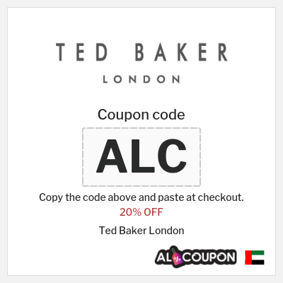 Coupon discount code for Ted Baker London 20% Exclusive Coupon