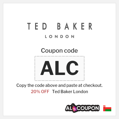 Coupon discount code for Ted Baker London 20% Exclusive Coupon
