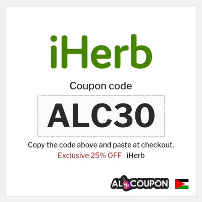 Coupon for iHerb (ALC30) Exclusive 25% OFF