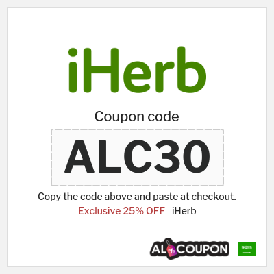 Coupon for iHerb (ALC30) Exclusive 25% OFF