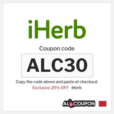 Coupon for iHerb (ALC30) Exclusive 25% OFF