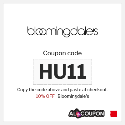 Coupon discount code for Bloomingdale's 10% OFF
