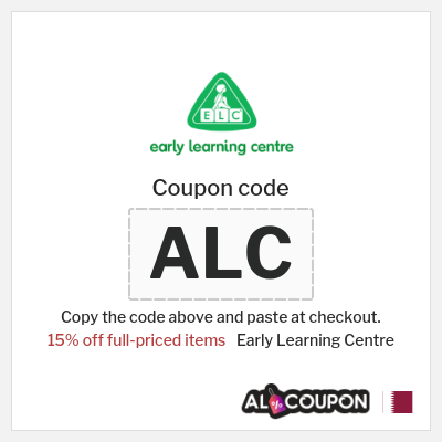 Coupon discount code for Early Learning Centre 15% Promo code