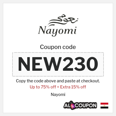 Coupon discount code for Nayomi 5% Voucher code