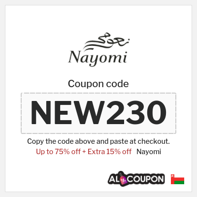 Coupon discount code for Nayomi 5% Voucher code