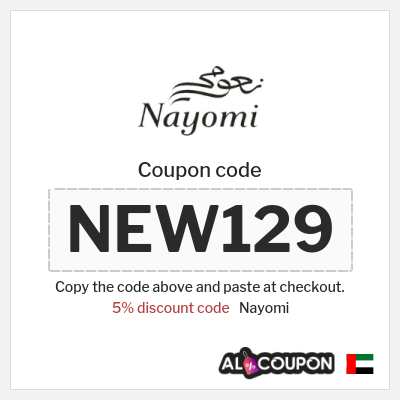 Coupon discount code for Nayomi 5% Voucher code