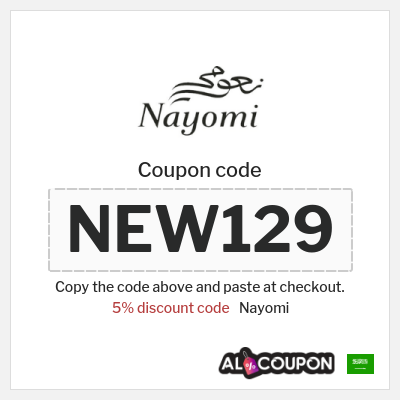 Coupon discount code for Nayomi 5% Voucher code