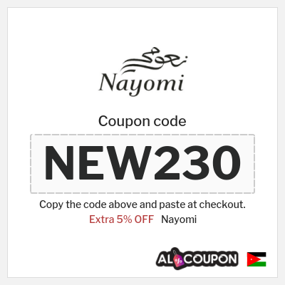 Coupon discount code for Nayomi Verified 5% Coupon Codes