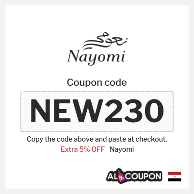 Coupon discount code for Nayomi Verified 5% Coupon Codes
