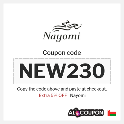 Coupon discount code for Nayomi Verified 5% Coupon Codes