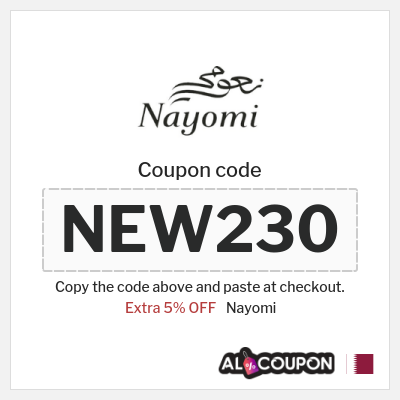 Coupon discount code for Nayomi Verified 5% Coupon Codes