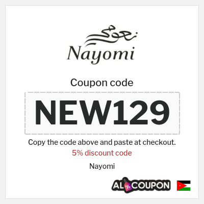 Coupon for Nayomi (NEW129) 5% discount code