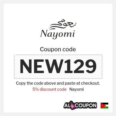 Coupon for Nayomi (NEW129) 5% discount code