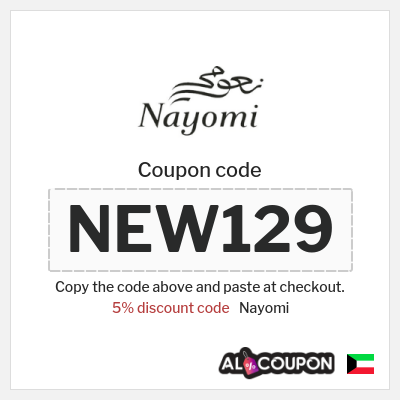 Coupon for Nayomi (NEW129) 5% discount code