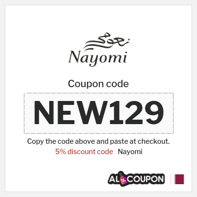 Coupon for Nayomi (NEW129) 5% discount code