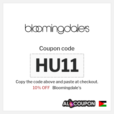 Bloomingdale's Coupon (HU11) BLOOMINGDALE'S Promo Code Jordan