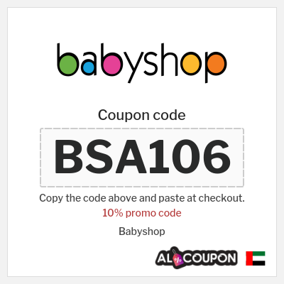 Coupon for Babyshop (BSA106) 10% promo code