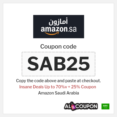 Coupon discount code for Amazon Saudi Arabia Up to 70% Discounts + Free Shipping