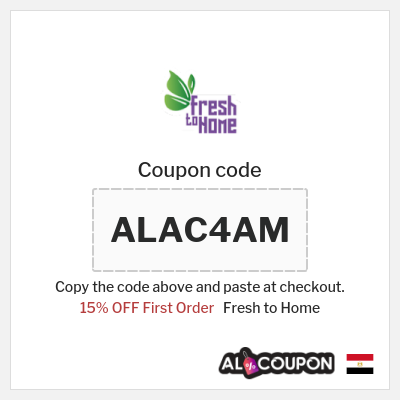 Coupon discount code for Fresh to Home Uo to 15% OFF Discounts