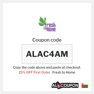 Coupon discount code for Fresh to Home Uo to 15% OFF Discounts